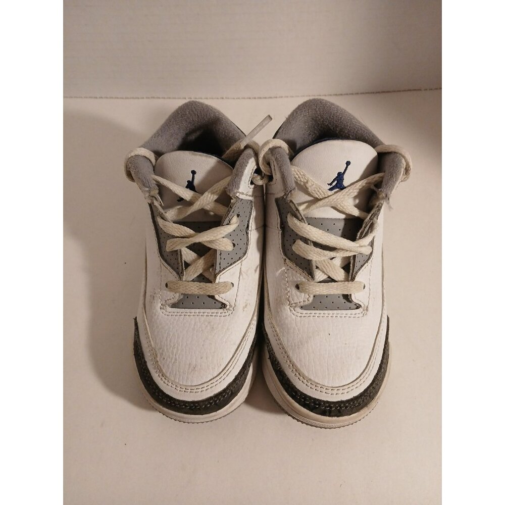Nike Air Jordan 3 Retro  DM0968-148 'Wizards' White/Blue Kids Size 7.5C